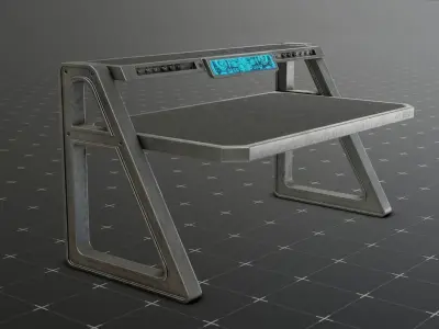 Sci-Fi Table 3D model