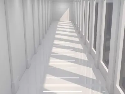 Sci Fi Interior 3D model 28