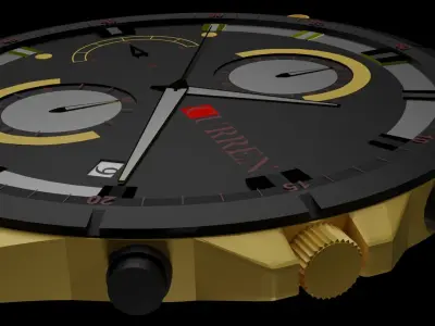 wristwatch - Reloj de pulsera 3D model
