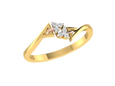 Women Ring  Render 3dm STL OBJ FBX Details 3D print model 262