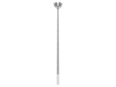 Concrete Lamp Post - Light Pole - Light Post - Street Light 10 3D model