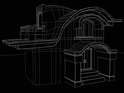 3D Game House with PBR Texturing Low-poly 3D model