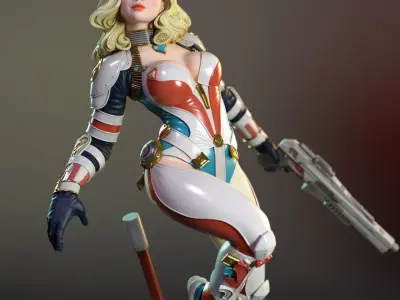 Margot the laser gunner 3D print model