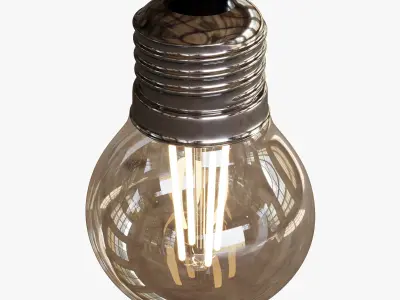 Led bulb lamp E27 3D model