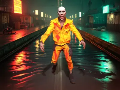 Toxic Industrial Slum Zombie Low-poly 3D model