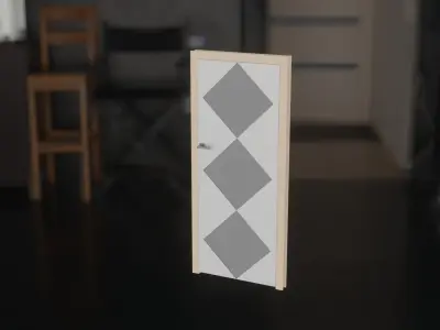 doors001 door Free low-poly 3D model