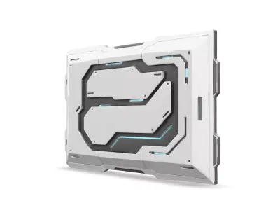 Sci-Fi Lab Kit Low-poly 3D model