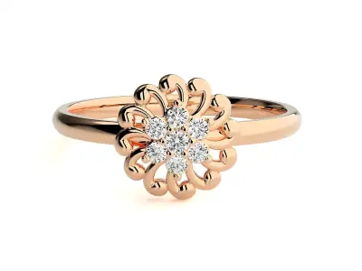 Women ring 3D print model 82