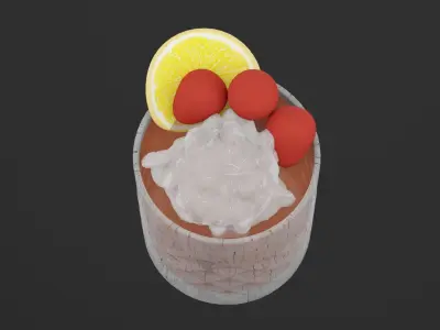 Crimson Chill Low-poly 3D model