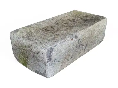 Fireclay Brick Low-poly 3D model