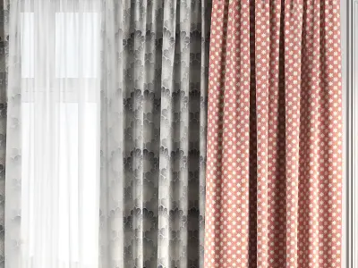 Curtain Set 137 3D model