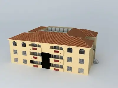 Apartment Building Free 3D model