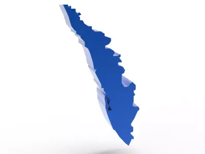 ALL INDIAN STATES 3D  Low-poly 3D model