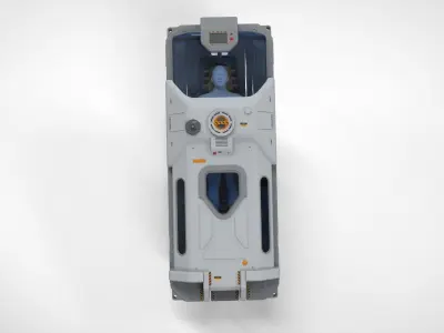 sci fi cryogenic capsule 3D model