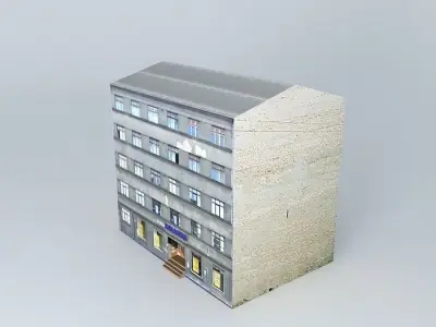 Riga Brivibas street Free 3D model