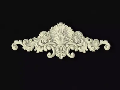 dekor ornate ornament 3D model 12