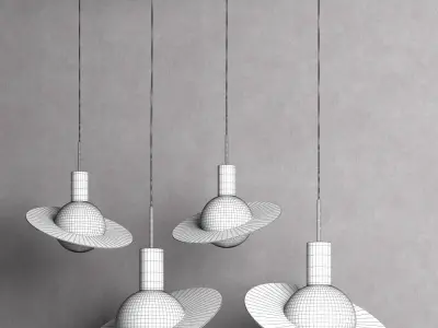 SATURNE pendant light by CVL 3D model