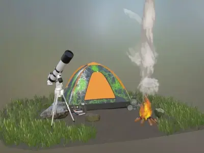 Camp Scene 3D model