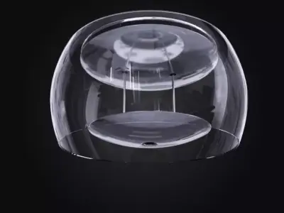 Modern Glass Lamp 3D model