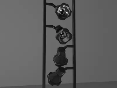 DECORATIVE LAMPS - LOW-POLY Low-poly 3D model