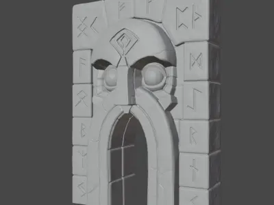 Dungeon Entrance-Gate of the Sage  Free 3D print model