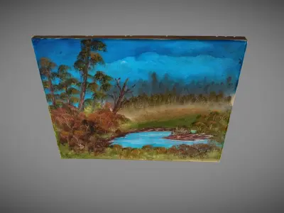 Landscape Painting 3D model