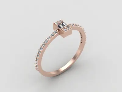 light weight budget ring 135-MW 3D print model