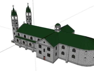 Architecture-Religion-God-Culture-Temple-076 church 3D model