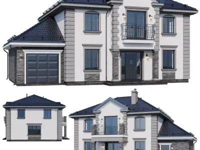 Modern house v70 3D model