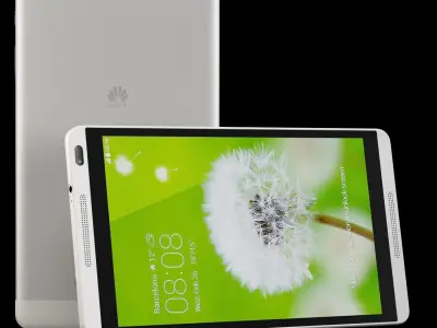 Huawei MediaPad M1 Low-poly 3D model