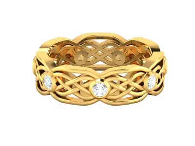 Women Ring  Render 3dm STL OBJ FBX Details 3D print model 418