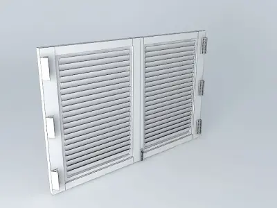 Window brown Free 3D model