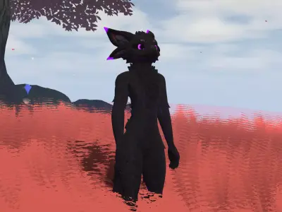 Deuzear Enderman Texture FREE VRChat Audiolink Emission Matcap Texture