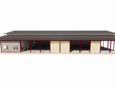 Warehouse-Warehouse Building 3D model
