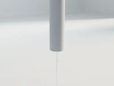 White Fabric Lamps 3D model