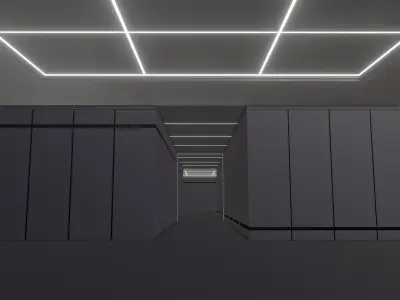 3D SCI FI interior 3D model