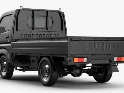 Black Suzuki Carry Truck Simplified 