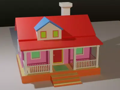 Home CC Low-poly 3D model