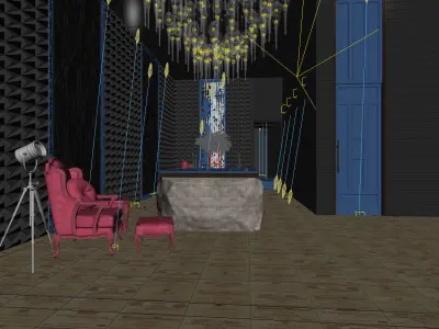 Business Restaurant - Coffee - Banquet  23 3D model