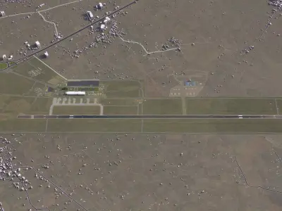 Urmia - 3D Airport Model Low-poly 3D model