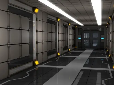 Sci Fi Corridor  3D model