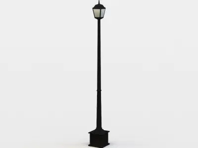 Street light Low-poly 3D model 42
