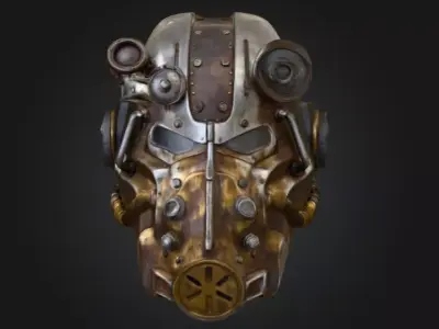 Power Armor Sentinel Low-poly 3D model