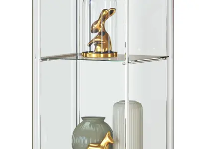 RUDSTA and DEROLF glass-door cabinet 3D model