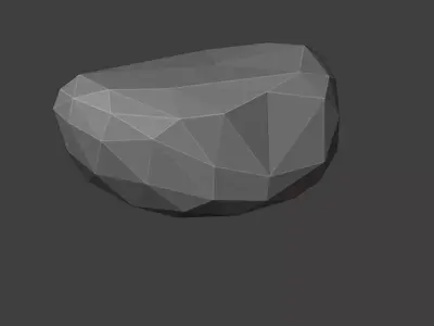 Low Poly Rock 4 polygonal Free low-poly 3D model
