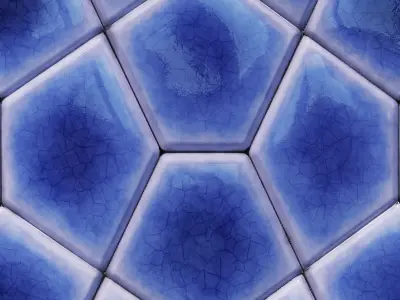 Unique Wall Tile 01 - Turtle shell-Seamless Texture