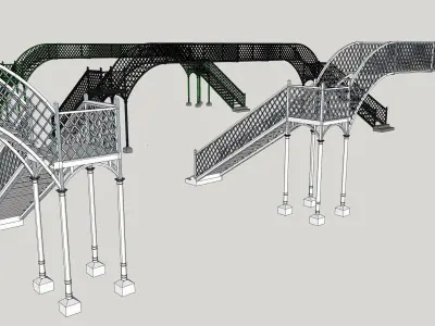 Pedestrian Bridge FCCA 3D model