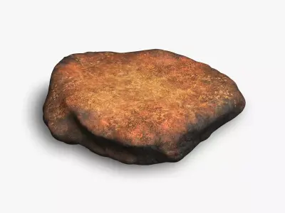 Rock 07 - Dust 1 Low-poly 3D model