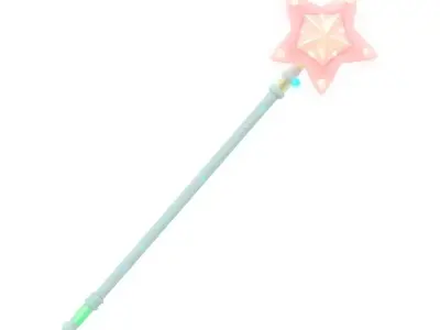 Magical Star Wand Prop 3D Model Low-poly 3D model