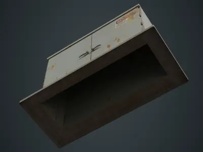 Electrical Enclosure 3B Low-poly 3D model